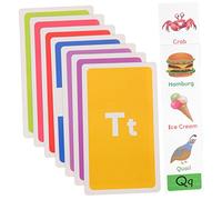BESPORTBLE 58 Feuilles Cartes Éducatives Sensorielles pour Garçon Fille Ans Flash Cards Colorées Apprentissage Couleurs Formes Animaux et Alphabet ABC Éducatif pour Tout