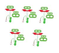 BESPORTBLE 5ensembles Laisse De Noël pour Lézard avec Et Ailes Équipement De Traction pour Reptile pour Promenades Extérieur