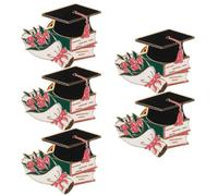 BESPORTBLE 5pcs Brooch Brooch Pin Pour Les Étudiants Badge En Métal Pour Vêtements Et Sacs Graduation Unique Académique Achèvement Souvenir Saison De Remise Des Diplômes Accessoire