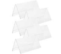 BESPORTBLE 5Pcs Plaques Daffichage De Nom De Bureau En Acrylique En Forme De V Double Face Au Style Simple Pour Siège De Mariage Et Compteurs De Caisse