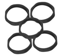 BESPORTBLE 5pièces Anneaux De Protection Microphone Plastique Noir Bagues Anti-roulement Pour Micro Sans Fil Et Micro De Scène Protège Efficacement Et Prolonge La Durée De Vie