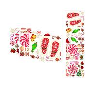 BESPORTBLE 5pièces Autocollants De Noël Autocollants Sol Pvc De Décoration Festive Pour Intérieur De Père Noël Pour Mur Et Sol