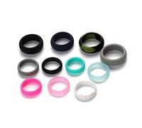 BESPORTBLE 5pièces Bagues Silicone à Paillettes Lot De Bagues De Mode Simples Et Délicates Pour Homme Et Femme Style Aléatoire