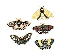 BESPORTBLE 5pièces Broches Émail Vintage Épingles à Revers Pour Femmes Bijoux Pour Badges Décoratifs