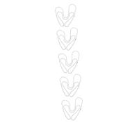 BESPORTBLE 5pièces Collier Acier Inoxydable pour Plaques Identité Chaîne à Billes pour Et Artisanat