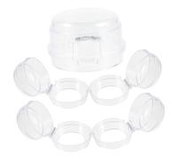 BESPORTBLE 5pièces Couvercle Gaziniere Cache Boutons De Cuisinière à Gaz Protection Bouton De Cuisinière Pour Sécurité Garçon Fille Couvre Four