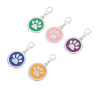 BESPORTBLE 5pièces Médaille Identité pour Chien Et Chat Pendentif Breloque De Zinc Lot de Médailles Identification pour Chiot Et Minou