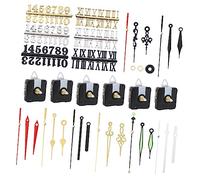 BESPORTBLE 6 Ensembles Kit d'horloge Murale en Quartz Mains Forme mécanismes Horloge Murale numérique Petit mécanisme d'horloge pièces de pointeurs d'horloge Trousse d'horloge Plastique