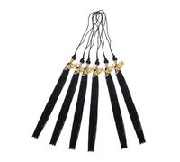 BESPORTBLE 6 Pièces Accessoires pour Casquettes de Graduation Gland de Chapeau académique Couverture Charme de Photo commémorative diplômé Pendents de des diplômes Noir