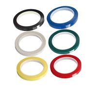 BESPORTBLE 6 pièces Autocollants Touche Violon et Violoncelle Colorés Bandes Adhésives pour Placement Doigts Guide Apprentissage pour Débutants Blanc Rouge Vert Noir Bleu Jaune