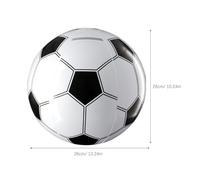 BESPORTBLE 6 pièces Ballons de Football Gonflables PVC Blanc et Noir Décorations de Fête et Jouets pour Garçon Fille Accessoires de Jeu Résistants et Faciles à Gonfler