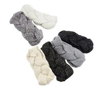 BESPORTBLE 6 Pièces Bandeaux Tricotés Hiver Femme Cache Oreilles et Élégants pour Fêtes