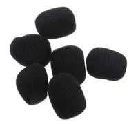 BESPORTBLE 6 Pièces Bonnettes Vent pour Microphone Cravate Protection Mousse pour Microphone Lavalier pour Podcasts et Enregistrements Résistance Au Vent et