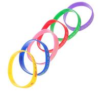 BESPORTBLE 6 Pièces Bracelets Silicone Spirituels Lot pour Prière et Bénédiction Accessoires Unisexes Colorés Rouge Jaune Vert Bleu Rose pour Occasions Religieuses