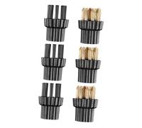 BESPORTBLE 6 pièces Brosse pour Nettoyeur Vapeur Accessoires Multi-usage pour Machine de Nettoyage Domestique Brosse Vapeur avec Poils Normaux pour Nettoyage Précis et Polyvalent