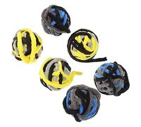 BESPORTBLE 6 Pièces Chat Qui Joue aux balles pour Chat Oiseau Qui gazouille Formation de Chat Interactive Cat Toy décoration Chat grattoirs Chaton balles à gratter pour Chat Peluche