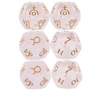 BESPORTBLE 6 Pièces Dés Polyédriques pour Divination et Accessoires de Tarot Parfait pour Jeux de Société et Fêtes Couleurs Mystérieuses et Sécurisées