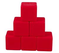 BESPORTBLE 6 Pièces Dés Vides Plastique Écrits pour Jeux Éducatifs et Projets DIY Cubes Multifonctionnels pour Activités Classe et Décoration à