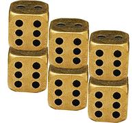 BESPORTBLE 6 pièces en laiton artisanat solide cube accessoires jeu délicat jeu petits cubes jouets