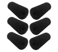BESPORTBLE 6 Pièces Éponge Filtrante Bouchon De Porte Coulissante Bâtons De Mousse à Couture Bouchon De Porte Limiteur Hamac avec Ventouse Cage Cage Porte-bidon Filtre Extérieur Plaque Black