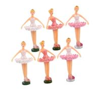 BESPORTBLE 6 Pièces Figurines Ballerines Musicales Rotatives Plastique Ornements Danseuses Ballet pour Décoration Maison Accessoires Boîte à Musique Princesse
