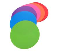 BESPORTBLE 6 pièces Football Training Disc Markers Non Slip Flat Soccer Practice Equipment with Bright Colors for Indoor Outdoor Agility Speed Training