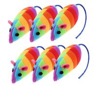 BESPORTBLE 6 Pièces Jouets en Peluche pour Chat Jouets Molaires Chat Jouets Souris Chat Chat Souris en Peluche Morsure De Chat pour Chat Trucs De Chat Jouets Chaton Rat