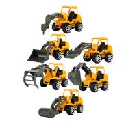 BESPORTBLE 6 pièces Jouets Pelleteuse Garçon Fille Véhicules de Chantier Coffret Camion Construction Garçon Fille Éducatif