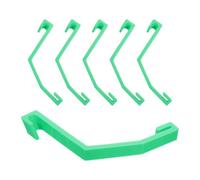 BESPORTBLE 6 Pièces Loquet de Couvercle, Verrouillage Sécurisé sans Outil, | Conception Monobloc à Pression, Adaptée à Plupart des Bacs, Garde les Déchets Fermés au Bord du Trottoir