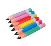BESPORTBLE 6 Pièces Lot de Crayons Gonflables Géants Multicolores Décoration Classe Fête Retour Scolaire Jouets Extra Larges