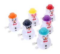 BESPORTBLE 6 Pièces Lot de Jouets de Noël à Remonter Mini Bonhommes pour Calendrier de Compte à Rebours Cadeaux École