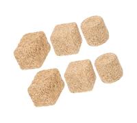 BESPORTBLE 6 pièces Mini Balles Foin Faux pour Décoration Ferme Modèles de Bottelettes Paille Réalistes Formes Variées pour Artisanat Maison de Poupée et Jardin