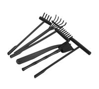BESPORTBLE 6 Pièces Mini Râteau Zen de Méditation pour Jardin Zen Outils de Sablier de Bureau et Portables de Râteaux de Style Varié pour Création de Motifs Décoratifs