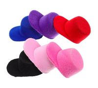BESPORTBLE 6 pièces Miniature Velvet Baseball Caps DIY Doll House Hats Small EVA Hat Props For Craft Decoration Hair Accessories