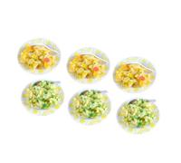 BESPORTBLE 6 pièces Modèle de Riz Sauté Simulé Jeu Dimitation Nourriture Maison de Poupée Accessoires Miniatures