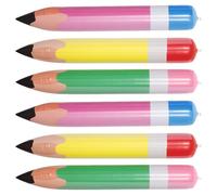 BESPORTBLE 6 pièces Pencils Gonflables Géants Décoration Rentrée Scolaire Crayons Jumbo à Suspendre pour Fête de Remise de Diplôme Accessoires Colorés PVC pour Salle de Classe et Jardin