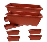 BESPORTBLE 6 Pièces Planteur Jardin extérieur Pot Usine Fausse Plante Plantes Jardiniere Plastique jardinière Plastique jardinieres conteneur de bonsaï de Jardinage jardinière en Plastique