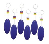 BESPORTBLE 6 pièces Porte Clés Flottants Ovales Mousse pour Bateau Surfing et Sports Nautiques Accessoire Original et Créatif pour Activités Plein Air