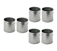 BESPORTBLE 6 Pièces Seau à Fleurs rétro Seau à Fleurs en étain Seau à Fleurs pour la Maison Jardiniere terrasse Pot de Fleur en Zinc décor Vintage Plantes d'intérieur Seau en Fer Le Fer