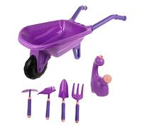 BESPORTBLE 6 Pièces Set Outils de Jardinage pour Garçon Fille avec Brouette et Pelle Kit de Jardinage pour Garçons et Filles Outils de Jardin Extérieur