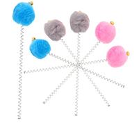 BESPORTBLE 6 Pièces Suceur Chat Teaser Spray pour Chats Trucs De Chat Interactif pour Chat Bulles pour Chats Chat Boule De Chat pour Chat en Vigne Argentée PVC