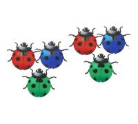 BESPORTBLE 6 Pièces Suspension Murale En Fer Forgé Insectes De Printemps Art Mural Décoration Murale Animalière En Métal Décorations De De Jardin Extérieur 3d Statuette Le Fer