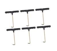 BESPORTBLE 6 Pièces Tendeur de Lacets pour Patins à Glace Acier Inoxydable Ensemble de Outils de Serrage pour Patins à Glace Accessoire Sportif Compact et Portable
