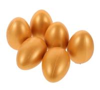 BESPORTBLE 6 Pièces Œufs Dorés Vides pour Loterie et Décoration de Fête Accessoires Activité pour Cérémonie Ouverture et Animation Festive