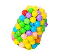 BESPORTBLE 60 pièces Balles Océaniques Rondes Colorées pour Garçon Fille Jouets Créatifs pour Piscine et Aire de Jeu Balles Ludiques Plastique Multicolores