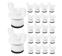 BESPORTBLE 60 Pièces Bouchons de Tubes extérieurs Tuyau arrosage Bouchons d'extrémité de Tuyau fileté Multi-usages PP White