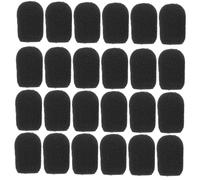 BESPORTBLE 60 Pièces Lot de Bonnettes Mousse Micro Mini Protection Anti-rayures et Salissures Accessoires Micro Noirs Haute Densité pour Microphones Cravate