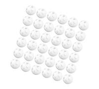 BESPORTBLE 60pièces Billes Blanches Pour Hochets Inserts De Jouets Garçon Fille Au Crochet Balles De Hochet Plastique Pour Loisirs Créatifs Rechange