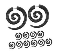 BESPORTBLE 6paires Écarteurs Oreilles Escargot Acrylique Boucles Oreilles Extenseurs Spirales Bijoux Extension Punk