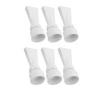 BESPORTBLE 6pcs Buse de Sortie d'eau pour Aquarium en Plastique PC Blanc, Débit Réglable Doux, Installation Facile, Diamètre Intérieur 20mm, Embout Bec Canard pour Pompe Aquarium